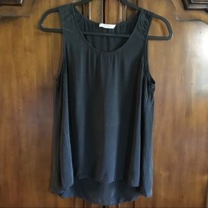 Everlane Black Silk Tank